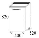 Szafka kuchenna dolna MKS7 40x52x82h